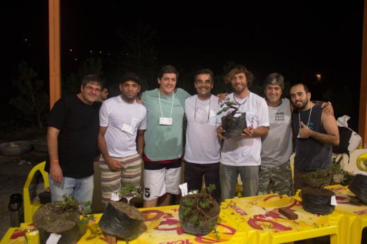 Da esquerda para a direita: Tramujas, Paulo, Gustavo Pereira, Cláudio Ratto, Felipe Dallorto, Ricardo Andrade e eu (prazer!)